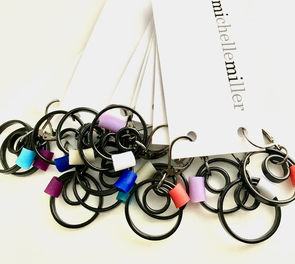Black Reel Earrings