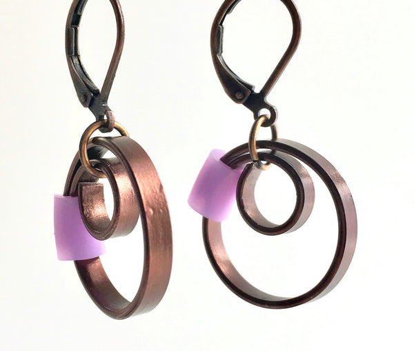 Bronze Reel Earrings