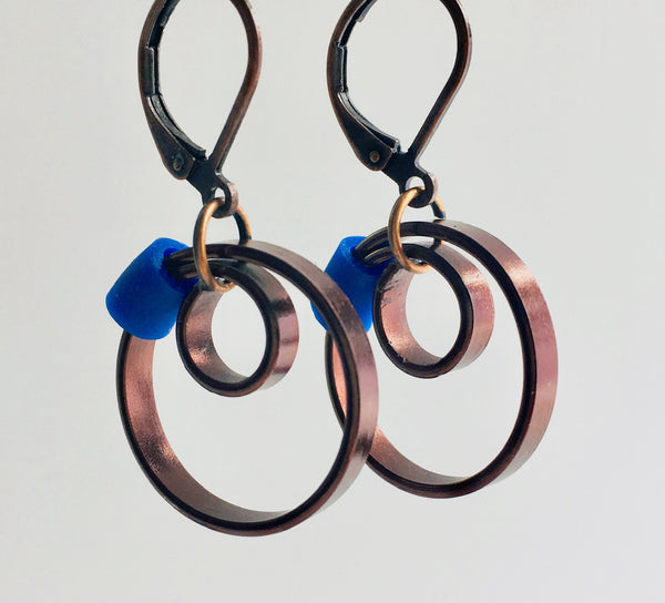 Bronze Reel Earrings