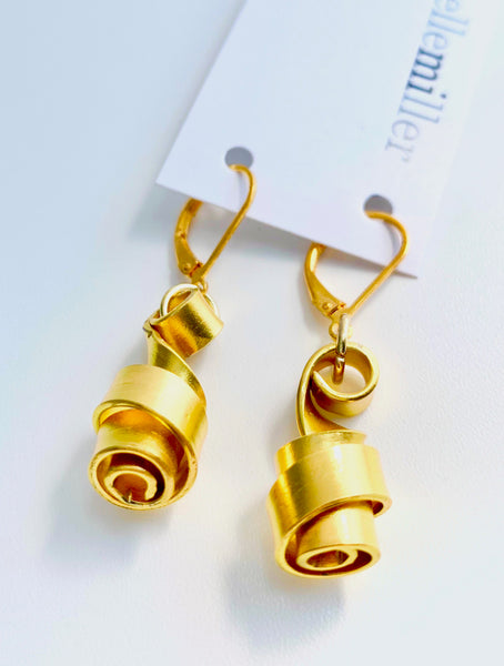 These Loopt earrings are super light weight and hang about 2cm long.