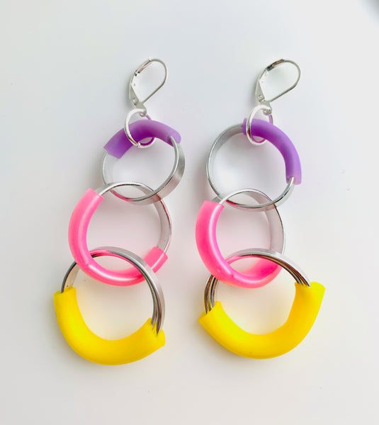 Bubbles: Triple Bubble Earrings