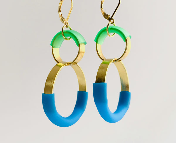 Bubbles: Double Bubble Earrings