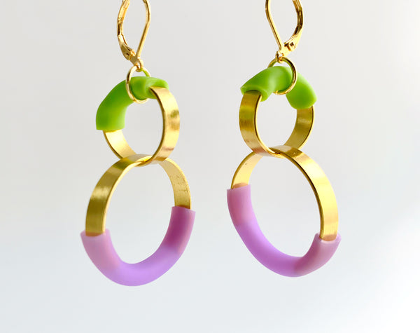 Bubbles: Double Bubble Earrings