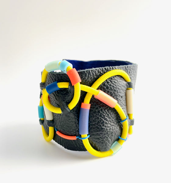 United: Graffiti Leather Cuffs