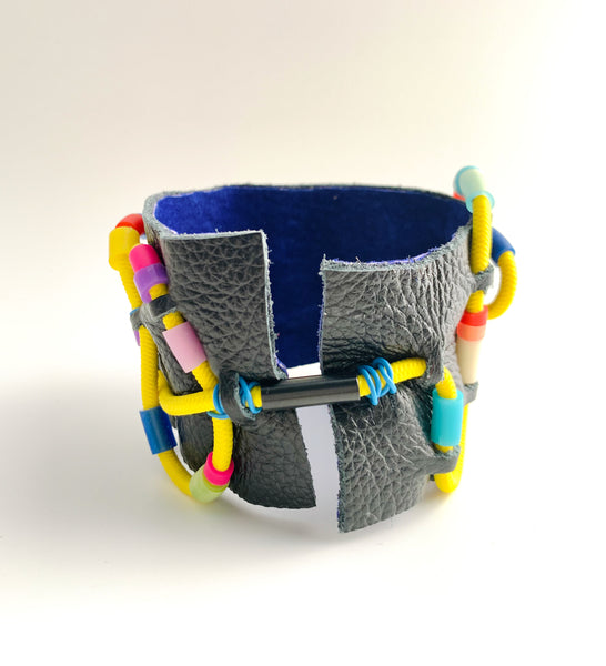 United: Graffiti Leather Cuffs