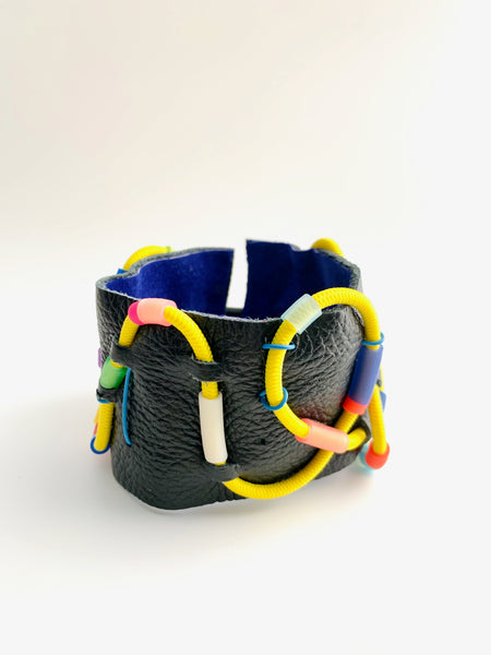 United: Graffiti Leather Cuffs