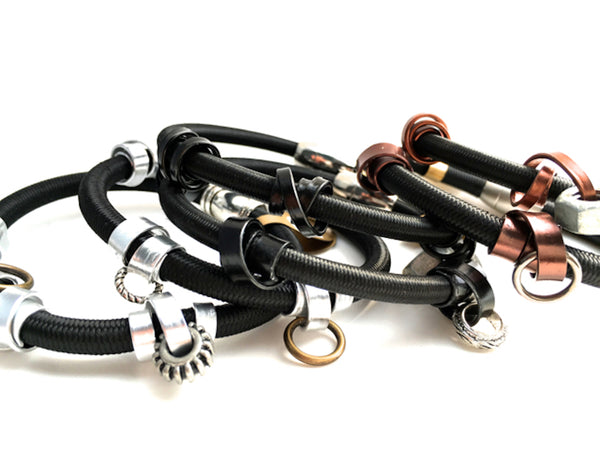 Mulit Loopt Bracelets that shows the difference between flat or thin wire.