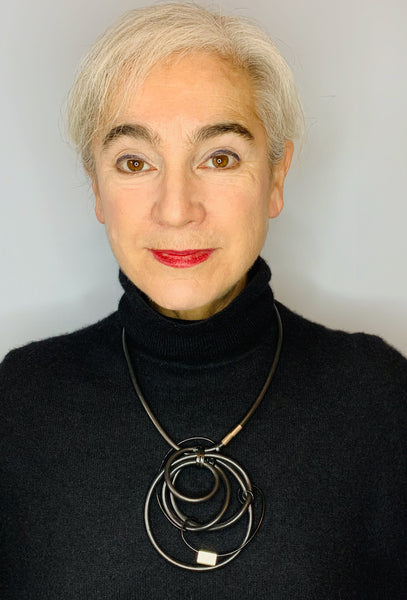 Once Made Necklace: Short and Long Black Orbital Necklaces
