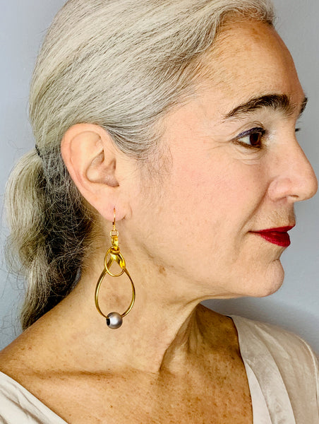 Teardrop Bling Earrings