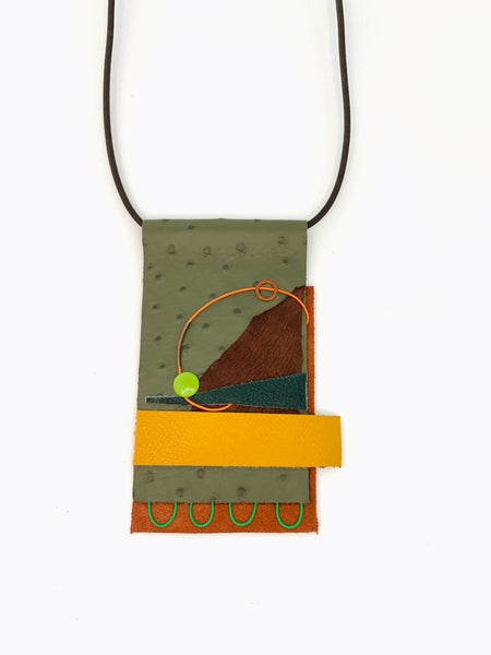 United: Collage in Olive+gold+rust