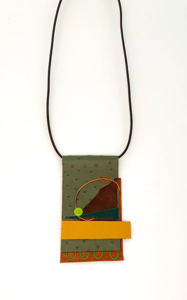 United: Collage in Olive+gold+rust