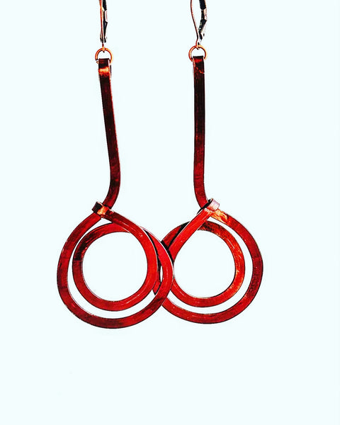 Flat Swirl Earrings: