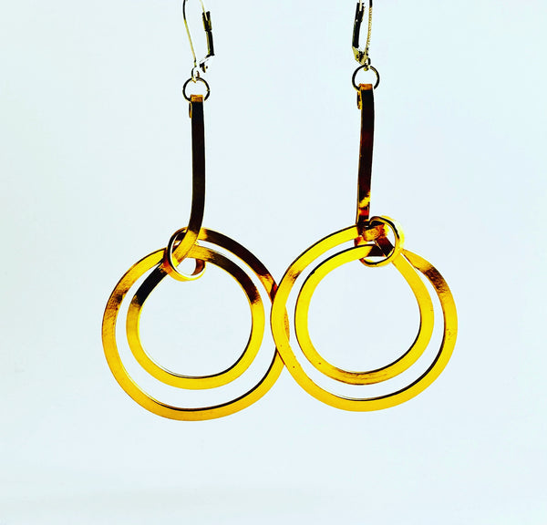 Flat Swirl Earrings: