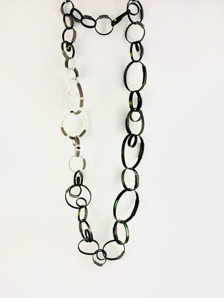 Mi Morse Code: "Joy" Chain Statement Necklace