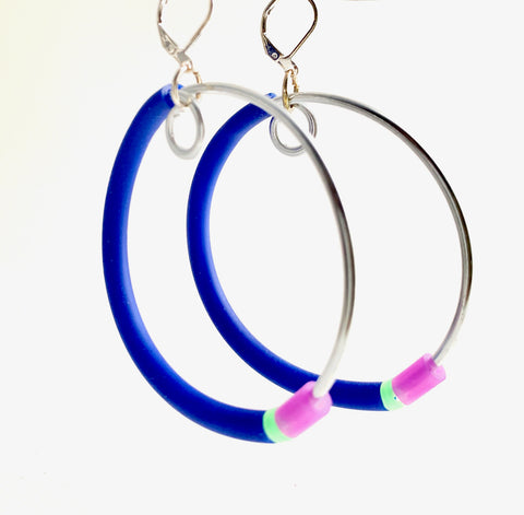 Coloured Hoopt Earrings