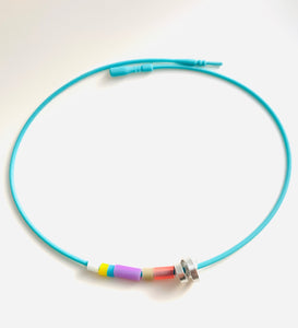Mondrian Rubber Loopt Necklaces