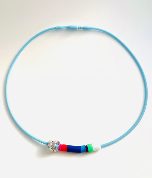 Mondrian Rubber Loopt Necklaces