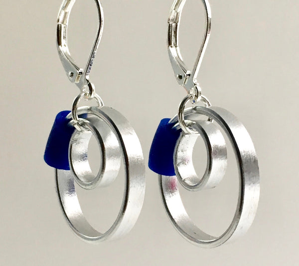 These Reel with a royal blue accent hang about 2cm.