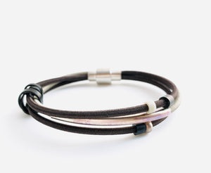 Linear Bracelets: Double and triple cord Bracelets